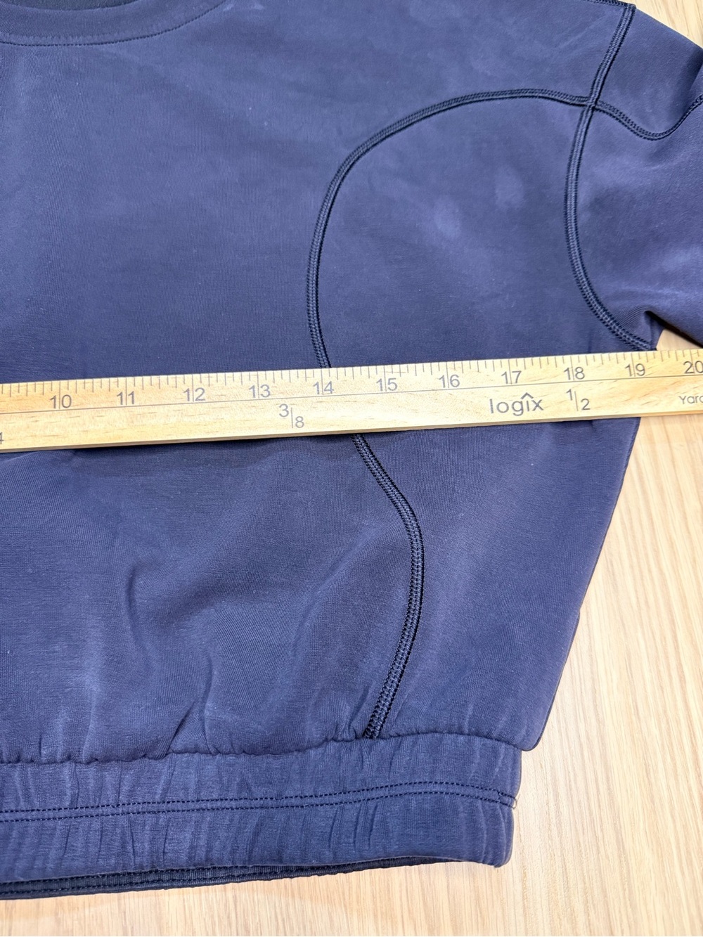 LULULEMON Softstreme Gathered Black T-Shirt Crop Athleisure Top Size 4 - Picture 8 of 11